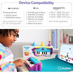 Plugo Tunes by PlayShifu - Piano Learning Kit | Musical STEAM Toy for Ages 4-10 - Music Instruments Gift for Boys & Girls (Works