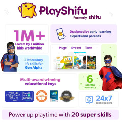 PlayShifu Interactive STEM Toys - Plugo Link (Kit + App) | Educational Toy for Kids 4-10 Years | Brain Games | Magnetic Building