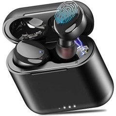 TOZO T6 True Wireless Earbuds Bluetooth Headphones Touch Control with Wireless Charging Case IPX8 Waterproof Stereo Earphones