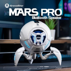 Gravastar Bluetooth Speakers Mars Pro, Bass Boost, 15H Playtime, Stereo Sound Music Box Bluetooth Portable Wireless Party