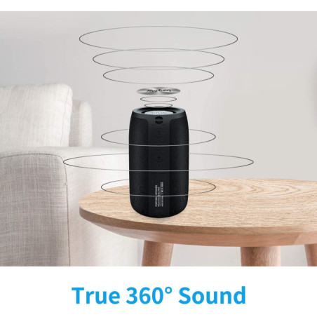 MusiBaby Enceinte Bluetooth Portable : Son 360°, Autonomie 24H, Étanche IPX5 – Le Son Nomade Parfait !