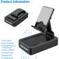 Ortizan Waterproof Bluetooth Speaker with Phone Stand: 24H Playtime, Hi-Fi Sound Ortizan Waterproof Bluetooth Speaker with Phone Stand: 24H Playtime, Hi-Fi Sound