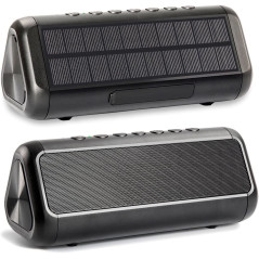 Friengood Solar Bluetooth Speaker 12W,IPX6 Waterproof Portable Wireless Speaker,50+ Hours Playtime Subwoofer,Bluetooth 4.2