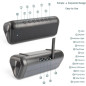 Friengood Solar Bluetooth Speaker: 50H Playtime, Waterproof, Power Bank! Friengood Solar Bluetooth Speaker: 50H Playtime, Waterproof, Power Bank!