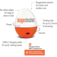 Soundcore Doggie Shusher: Portable Dog Calmer - Soothes Anxiety, USB-C Rechargeable