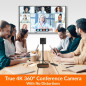 Innex Cube 4K Conference Camera: 360° Video, AI Tracking, & Crystal-Clear Audio for Seamless Meetings Innex Cube 4K Conference Camera: 360° Video, AI Tracking, & Crystal-Clear Audio for Seamless Meetings