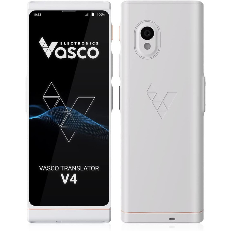 Vasco V4 Language Translator Device | 108 Languages | Free Lifetime Internet for Translations in Almost 200 Countries | Model