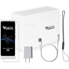 Vasco V4 Translator: Speak 108 Languages with Free Lifetime Internet - Perfect for Travel!