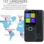 Traducteur de Langues Portable: 137 Langues, Écran Tactile, Parfait pour Voyager!