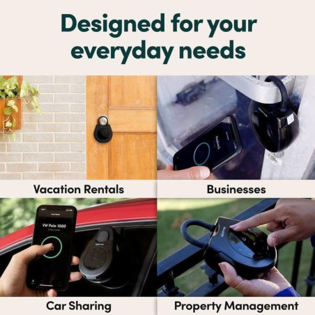 igloohome Keybox 3E: Smart Key Safe with Airbnb Sync - Bluetooth & PIN Access, Extra Storage!