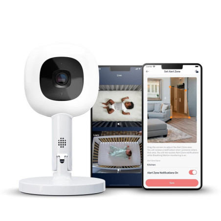 Nanit Pro Smart Baby Monitor: HD Video, Sleep & Breathing Tracker, 2-Way Audio