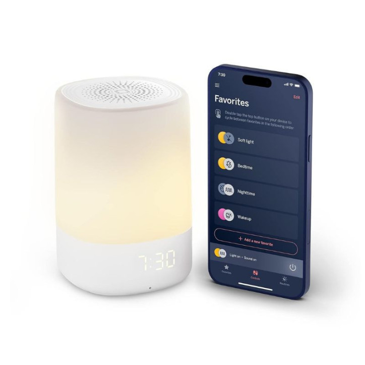 Nanit Smart Sound Machine & Night Light: Baby Sleep Soother with Cry Detection - Healthy Sleep Routines!