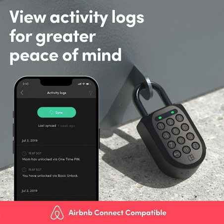 A weatherproof, keyless igloohome Smart Padlock SP2 providing ultimate security