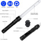 Extendable LED Lightsaber: Color Changing FX Sword for Galactic Battles & Cosplay Extendable LED Lightsaber: Color Changing FX Sword for Galactic Battles & Cosplay