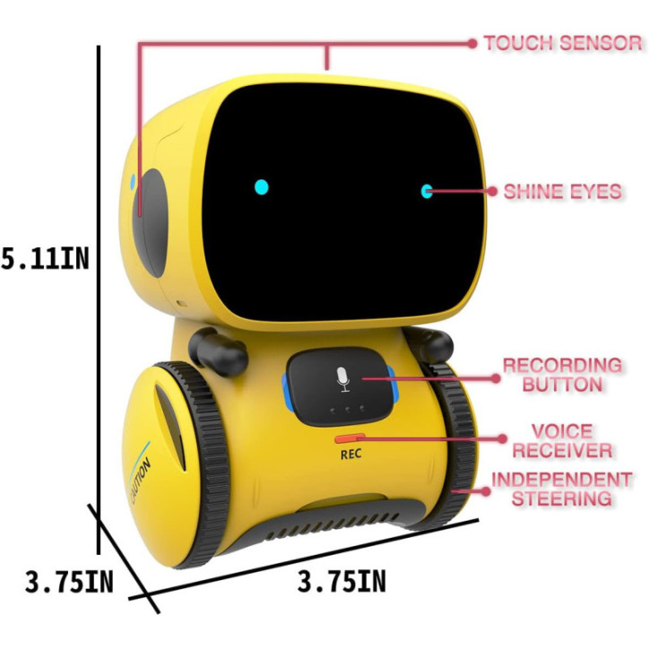 98K Interactive Robot Toy: Voice Control, Dancing, Singing - Fun & Educational Gift for Kids! 98K Interactive Robot Toy: Voice Control, Dancing, Singing - Fun & Educational Gift for Kids!