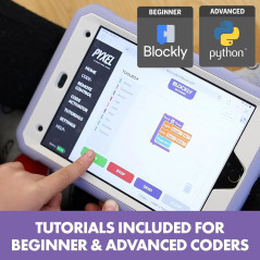 Educational Insights PYXEL: The Ultimate Coding Robot for Kids with Blockly & Python