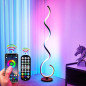 BESKETIE Smart Spiral Floor Lamp: RGB LED, App Control, Music Sync - Modern Home Lighting BESKETIE Smart Spiral Floor Lamp: RGB LED, App Control, Music Sync - Modern Home Lighting