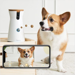Caméra Furbo pour Chiens: Surveillance HD & Lancer de Friandises