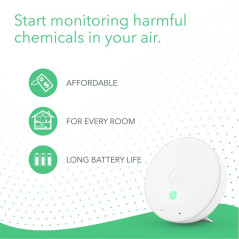 Airthings Wave Mini: Advanced Indoor Air Quality Monitor for Healthier Living
