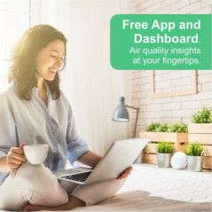 Airthings Wave Mini: Advanced Indoor Air Quality Monitor for Healthier Living