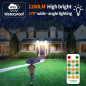 Intelamp 1200 Lumen Solar Flood Lights: Motion Sensor, Remote, Waterproof - 2 Pack Intelamp 1200 Lumen Solar Flood Lights: Motion Sensor, Remote, Waterproof - 2 Pack