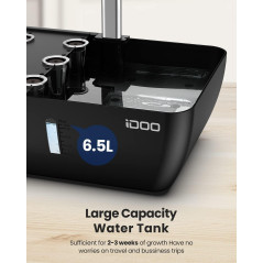 iDOO Jardin Hydroponique WiFi: 12 Capsules, Lumière LED, Réservoir 6.5L - Cultivez Facilement!