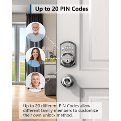TEEHO Keyless Entry Door Lock: Secure Your Home with Smart Auto-Lock & Weatherproof Design