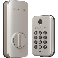 Wyze Lock Bolt, Fingerprint Keyless Entry Door Auto-Lock, Smart Bluetooth Deadbolt Replacement, Backlit Keypad, IPX5