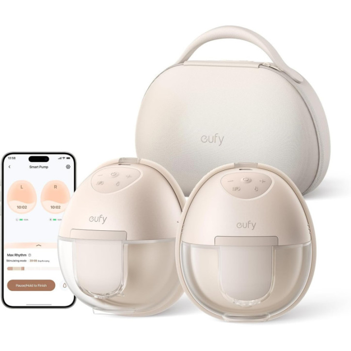 eufy S1 Pro Wearable Breast Pump: Hands-Free, HeatFlow, & App Control - Ultimate Comfort!