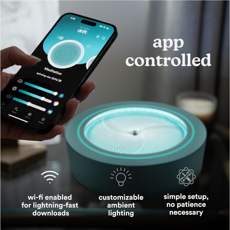 Jardin Zen Homedics Sandscape  LED pour Pleine Conscience & Relaxation