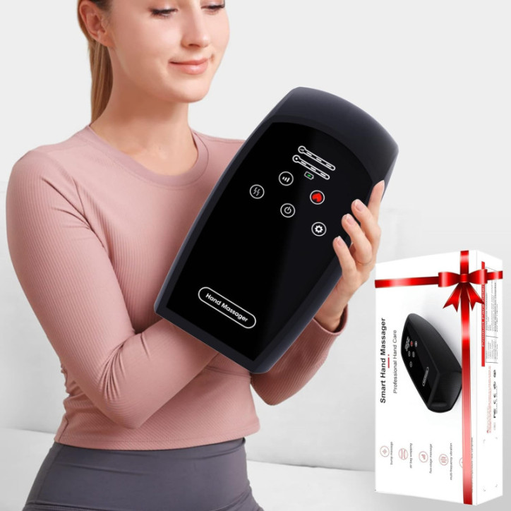 Hand Massager with Heat for Pain Relief - Rechargeable & Portable Hand Warmer for Arthritis & Carpal Tunnel