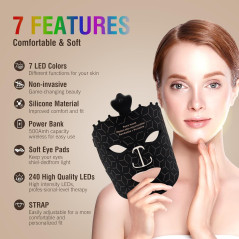 7-Color Red Light Therapy Mask - Anti-Aging, Wrinkle & Spot Reduction