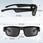 Lunettes de Soleil Bluetooth Polarisées GAXABI : Son Stéréo, Assistant Vocal et Protection UV! Lunettes de Soleil Bluetooth Polarisées GAXABI : Son Stéréo, Assistant Vocal et Protection UV!