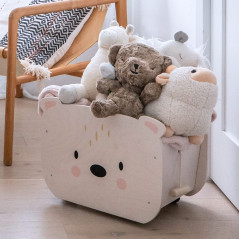 SNOObear : Peluche Apaisante Bruit Blanc Bébé, Sommeil Activé par les Pleurs + Sangle Voyage