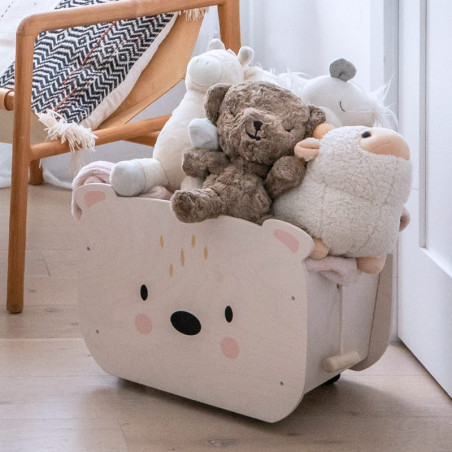 SNOObear : Peluche Apaisante Bruit Blanc Bébé, Sommeil Activé par les Pleurs + Sangle Voyage