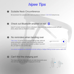 Correcteur de Posture P1, Contrôlé par App, Correction en Temps Réel