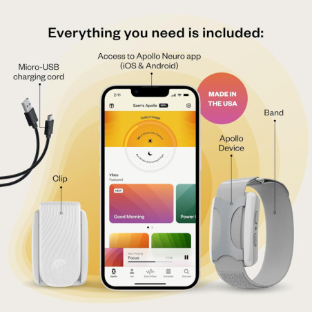 Apollo Neuro: Stress Relief & Sleep Aid Wearable - Calm Your Mind & Body Naturally