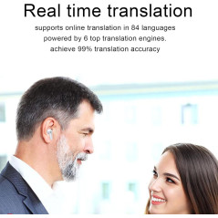 Écouteurs Traducteurs 114 Langues, Bluetooth, Son HD