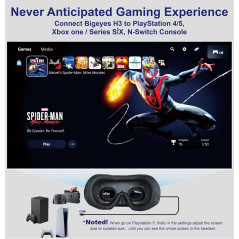 Lunettes Vidéo Portables 120 Pouces, HDMI, Batterie Rechargeable