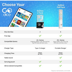 GoDice Full Pack - Dés interactifs pour famille et amis