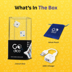 GoDice : Dés Connectés et Interactifs pour des Jeux Amusants et Éducatifs (2 Dés)
