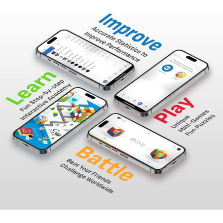 GoCube 2x2: Le Cube Connecté Intelligent pour Apprendre et SAmuser, le Cadeau STEM Parfait!