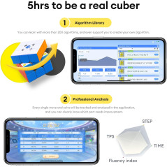 GAN 356 i Carry Cube Connecté  Puzzle 3x3 Magnétique pour Tous
