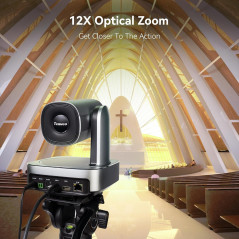 Tenveo VL12U 4K PTZ Camera: 12X Zoom and Wide Angle