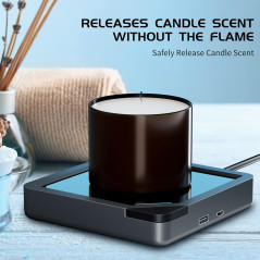 Chauffe-tasse à café et bougie intelligent avec arrêt automatique et chargement USB