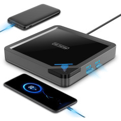 Chauffe-tasse à café et bougie intelligent avec arrêt automatique et chargement USB