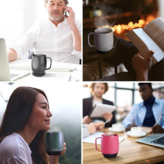 Nextmug: Self-Heating Coffee Mug - Keeps Your Drink Perfectly Hot for Hours! (14oz)