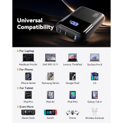 INIU 100W Batterie Externe 25000mAh : Charge Rapide MacBook, iPhone, Samsung – Lénergie Nomade Ultime !