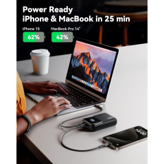 INIU 100W Power Bank — Compact 25,000mAh fast charger for iPhone, MacBook, and more on the go!