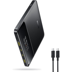 Baseus 100W Power Bank — Ultra-slim 20,000mAh fast charger with 4 ports for all your devices!